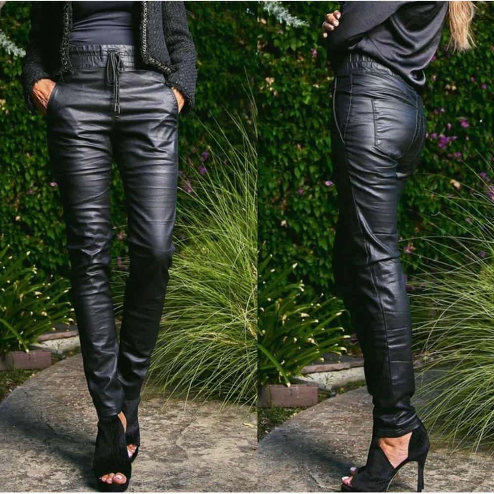 Bevy Flog Shely Black Jogger Pants Size 28